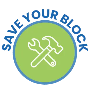 save your block logo service charge